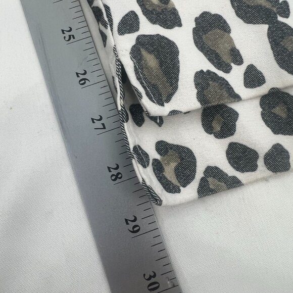 Lisette L Montreal Leopard Print Stretch Pants Gray White 14 - Picture 5 of 16